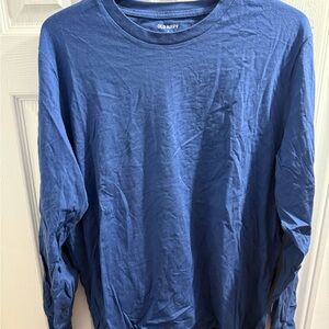 Old Navy Men's Long Sleeve Tee in Deep Blue